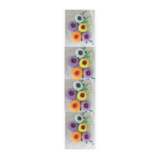 Table Runner (Cotton) - Daisies Unlimited, No Water Needed