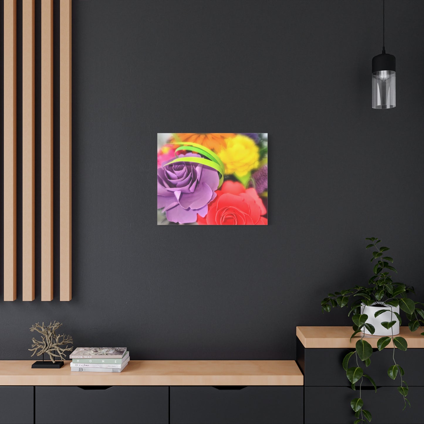 Canvas Wall Art - Summer Flower Cluster.