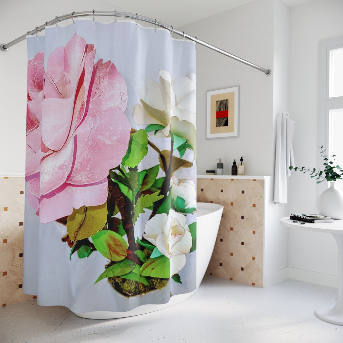 Shower Curtains Ruby Roses Love Collection