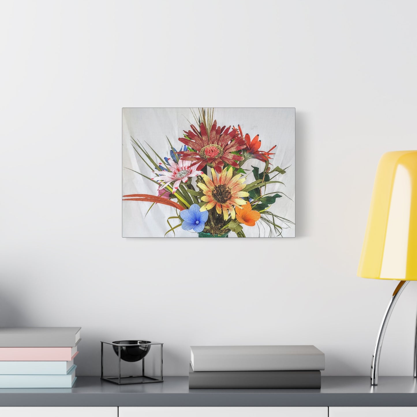 Canvas Art: African Daisies Handcrafted on Matte Canvas