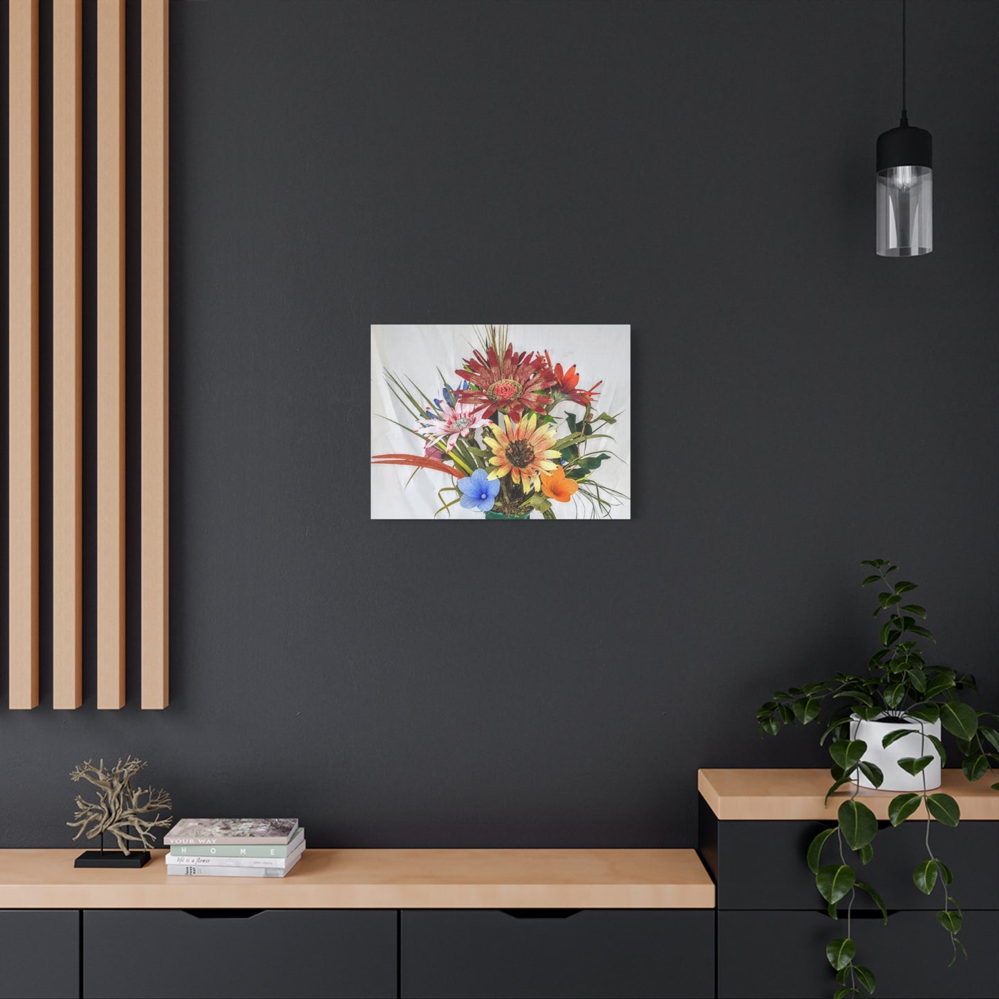 Canvas Art: African Daisies Handcrafted on Matte Canvas