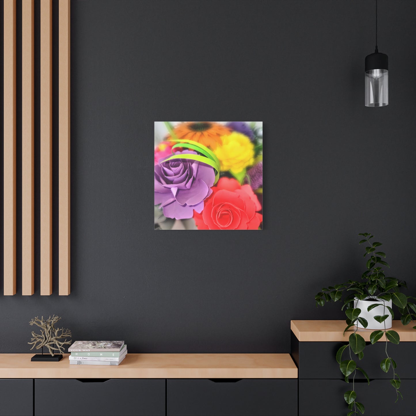 Canvas Wall Art - Summer Flower Cluster.