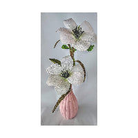 Canvas Print - Vibrant Anemones in Pink Vessel