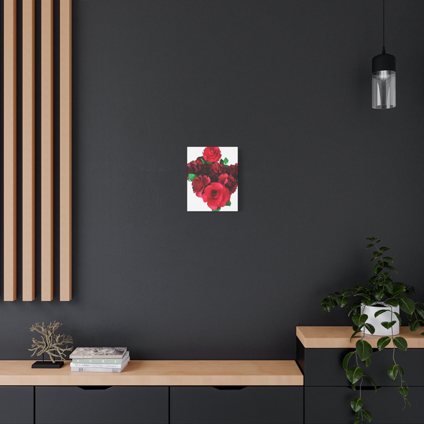 Canvas Print - Ruby Red Rose Bouquet