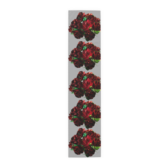 Table Runner - Ruby Red Roses