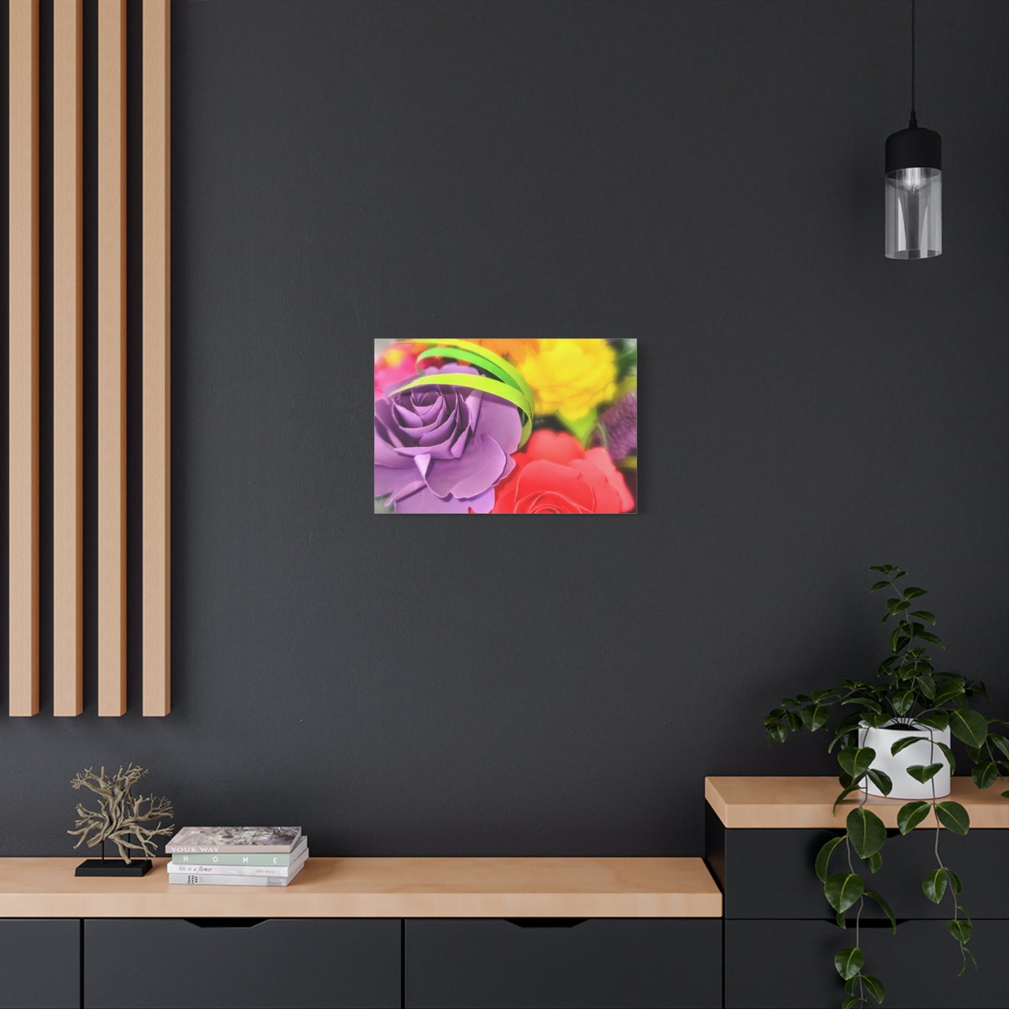Canvas Wall Art - Summer Flower Cluster.