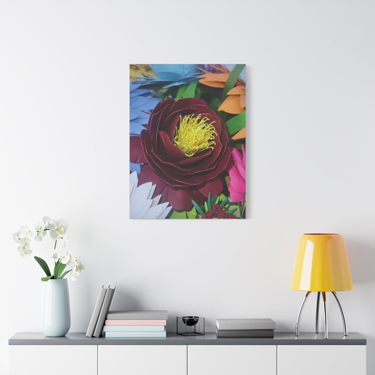 Canvas Wall Art Peonies' Dressed in Red