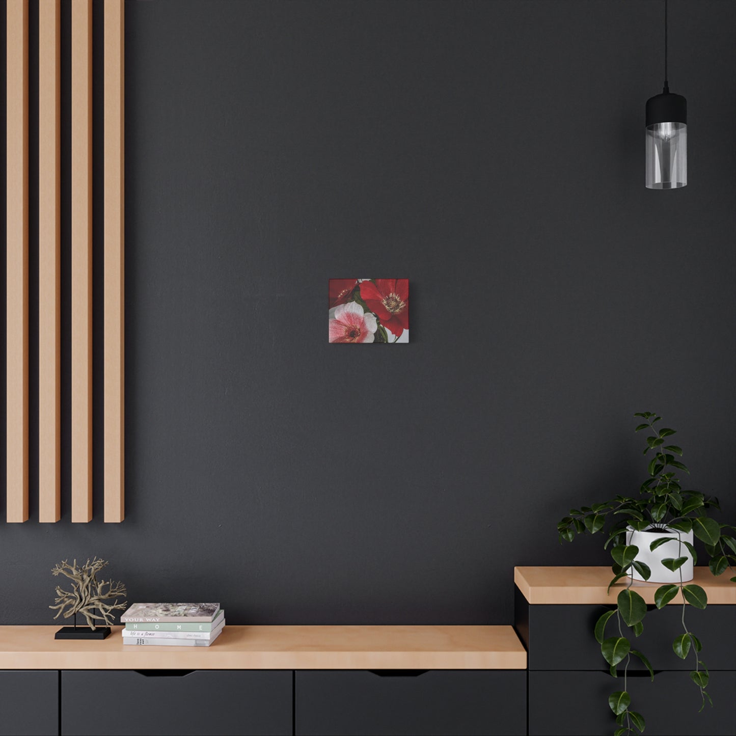 Canvas Print - Anemones in Red and Pink, Creativity at Its Best