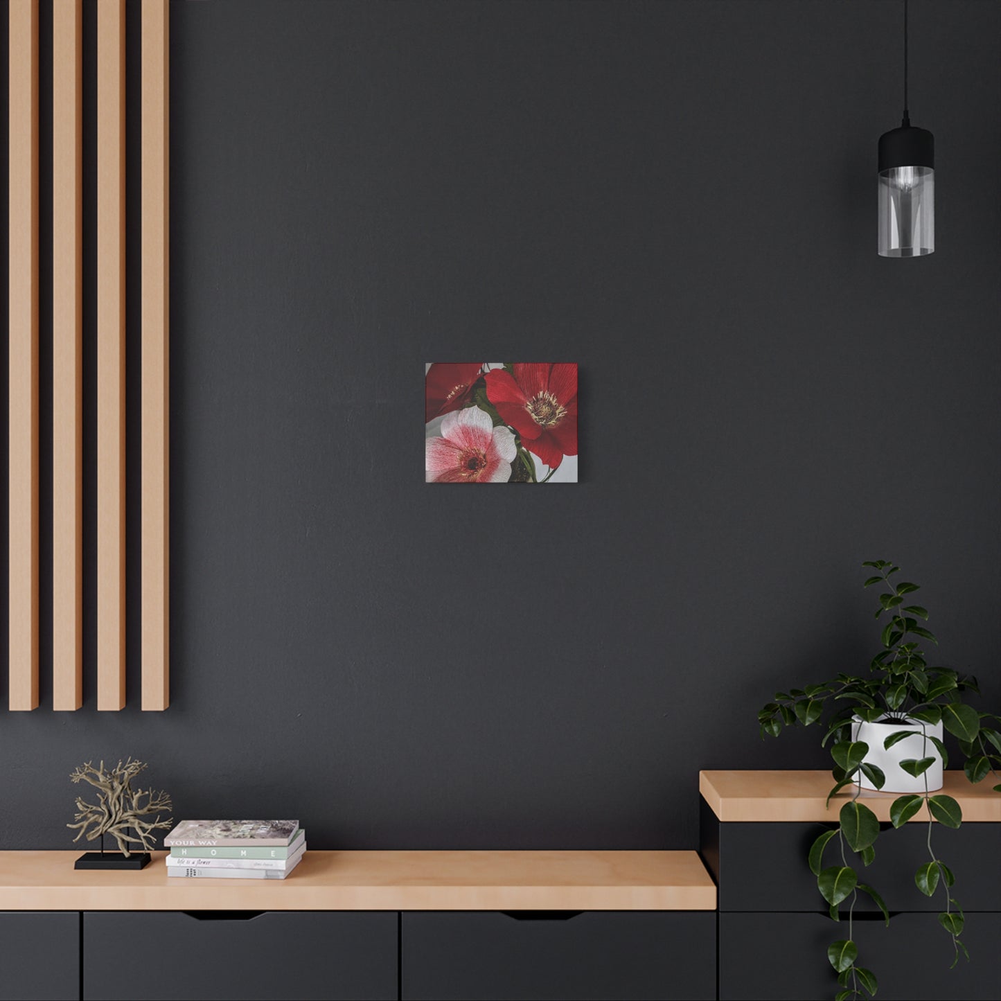 Canvas Print - Anemones in Red and Pink, Creativity at Its Best