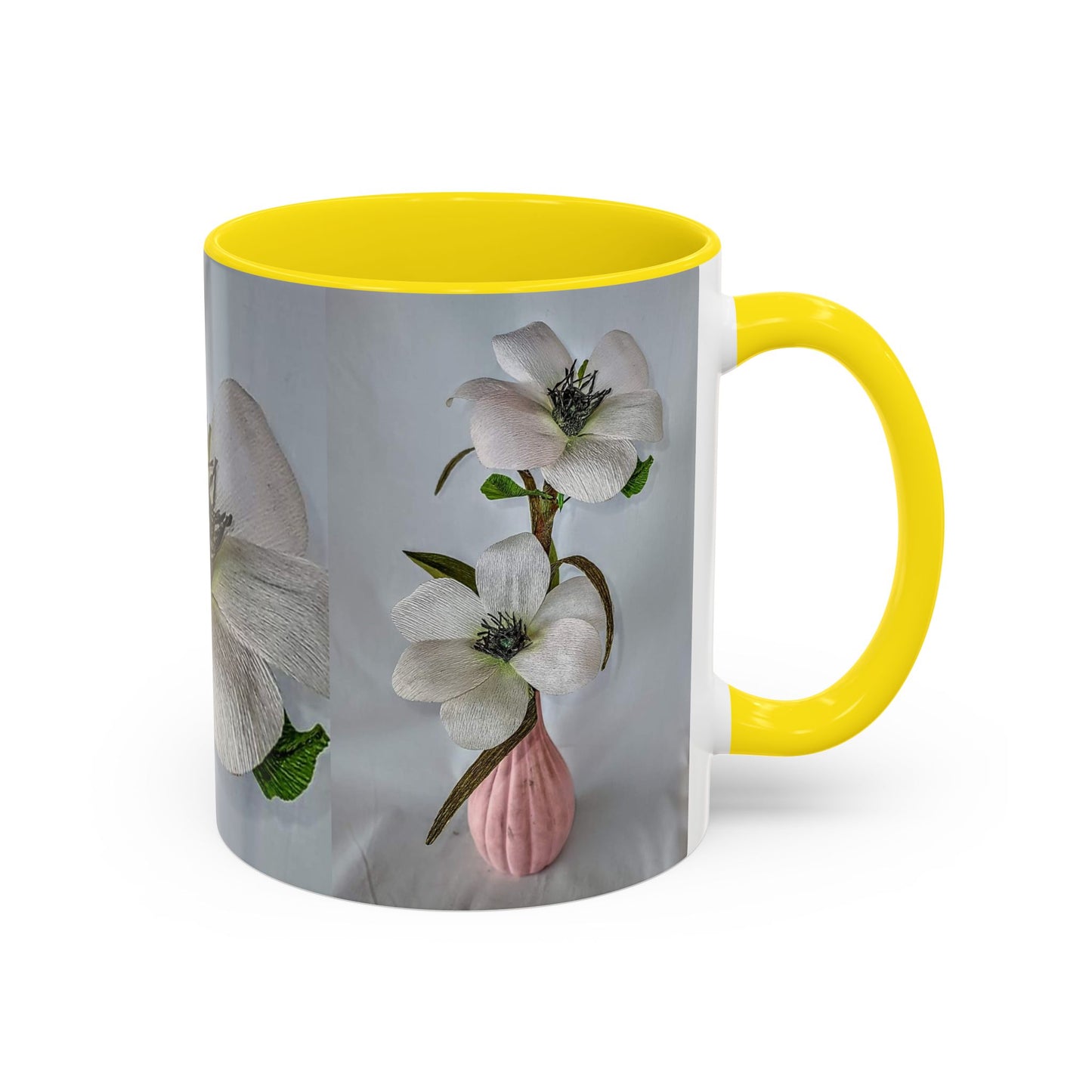 Coffee Mug Pinky Panther White Flower