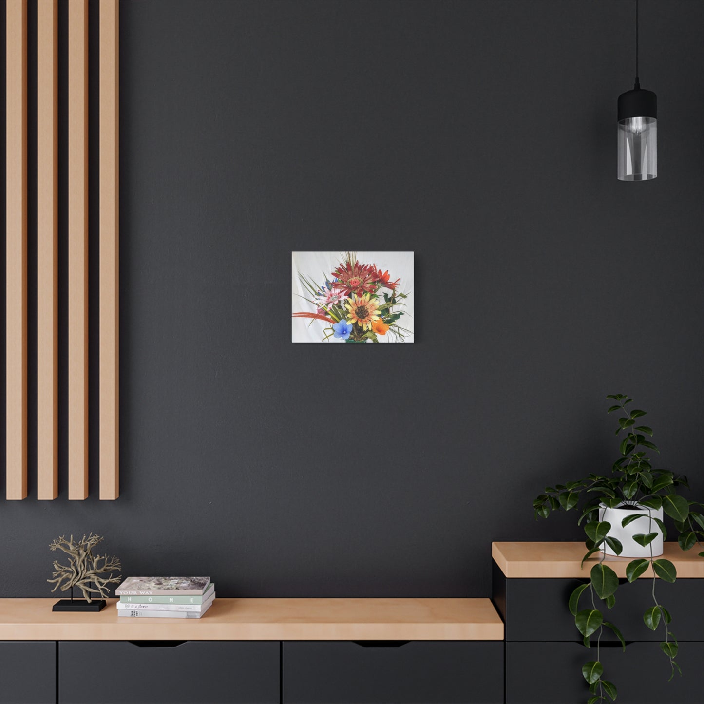 Canvas Art: African Daisies Handcrafted on Matte Canvas