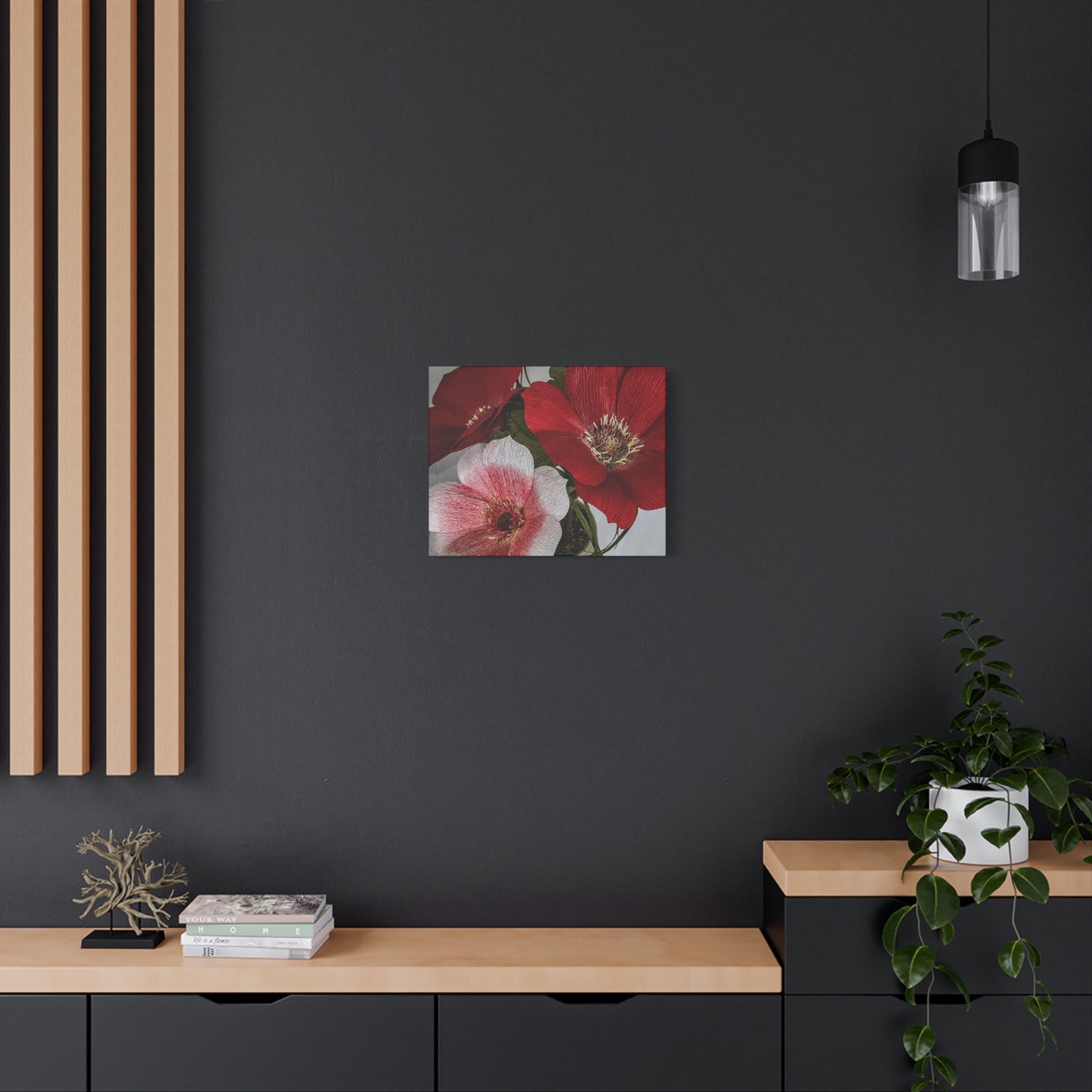 Canvas Print - Anemones in Red and Pink, Creativity at Its Best