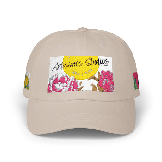 Classic Dad Cap — Sunshine Floral Logo Hat