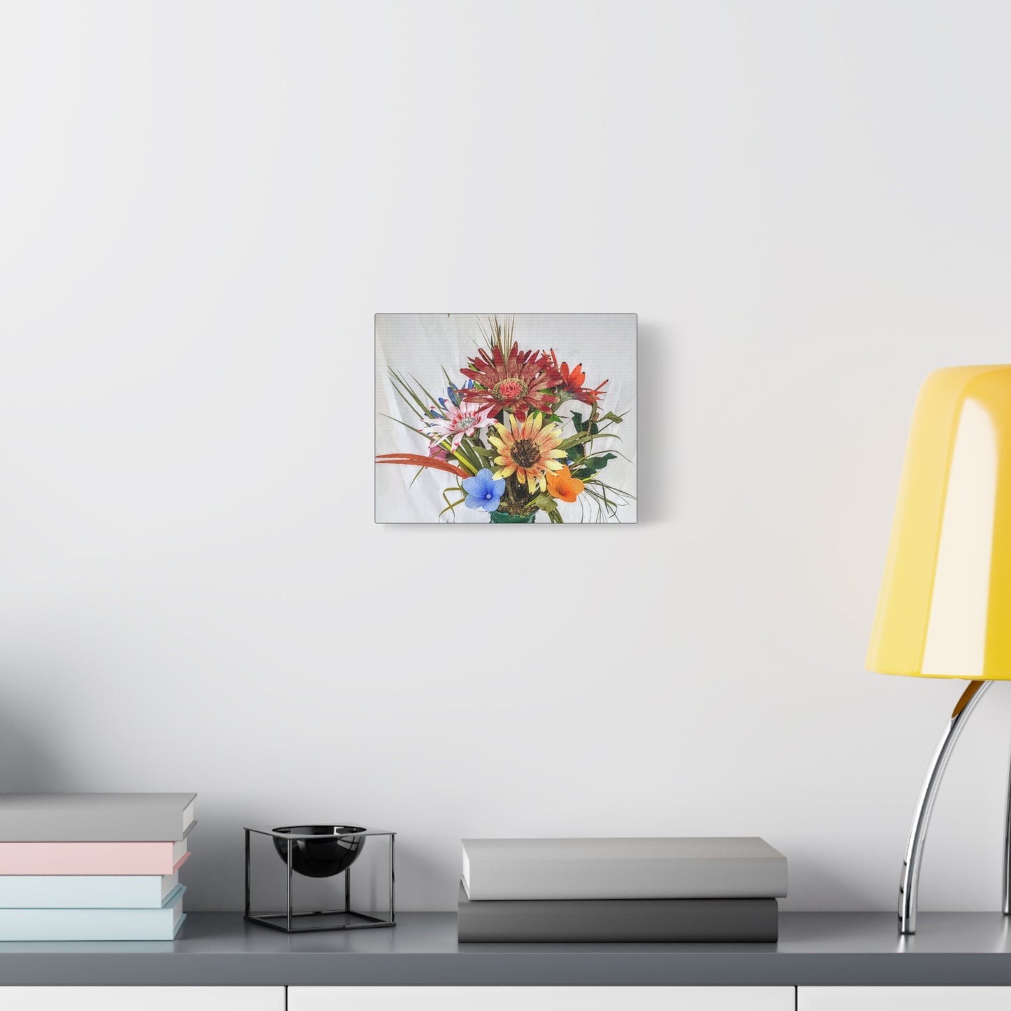Canvas Art: African Daisies Handcrafted on Matte Canvas