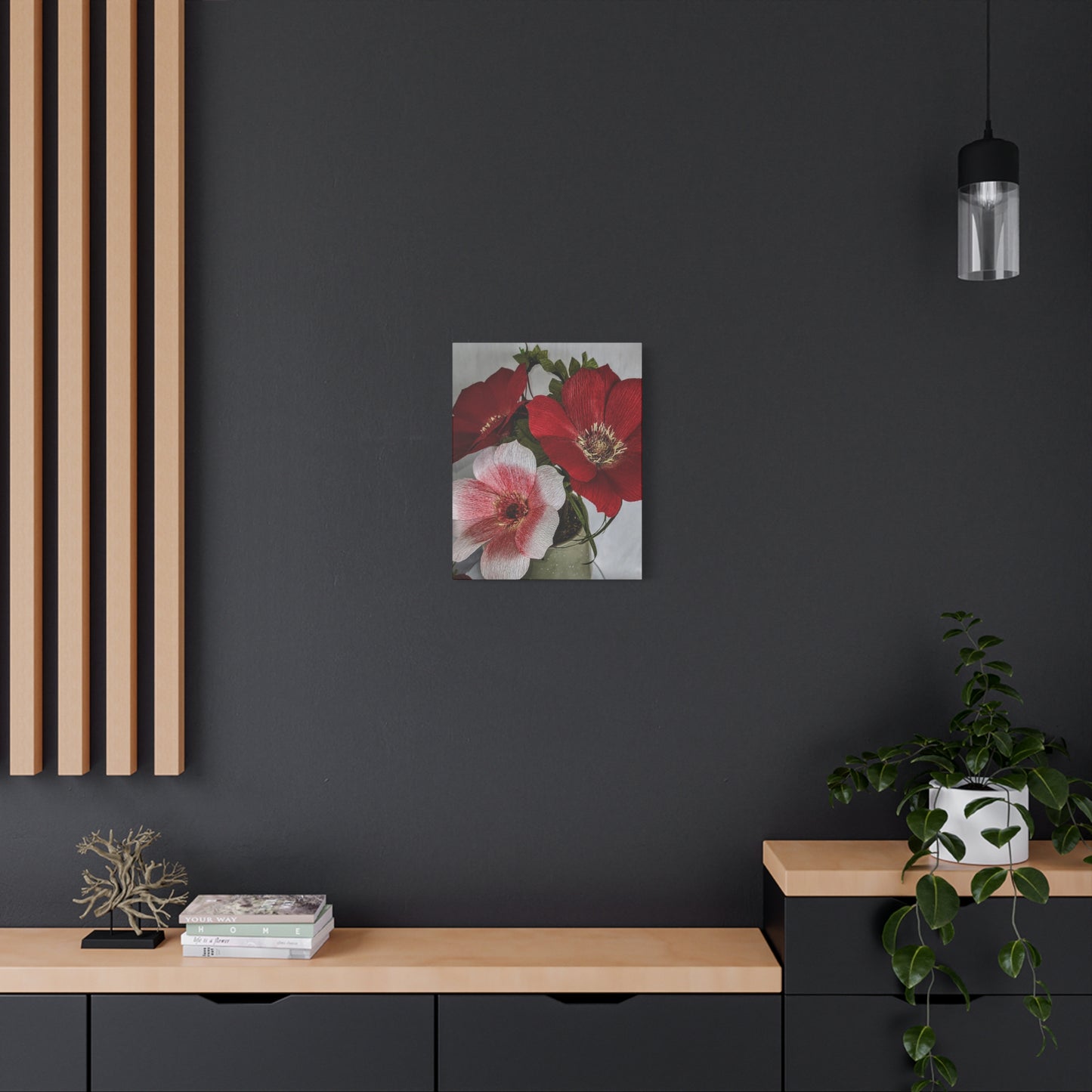 Canvas Print - Anemones in Red and Pink, Creativity at Its Best