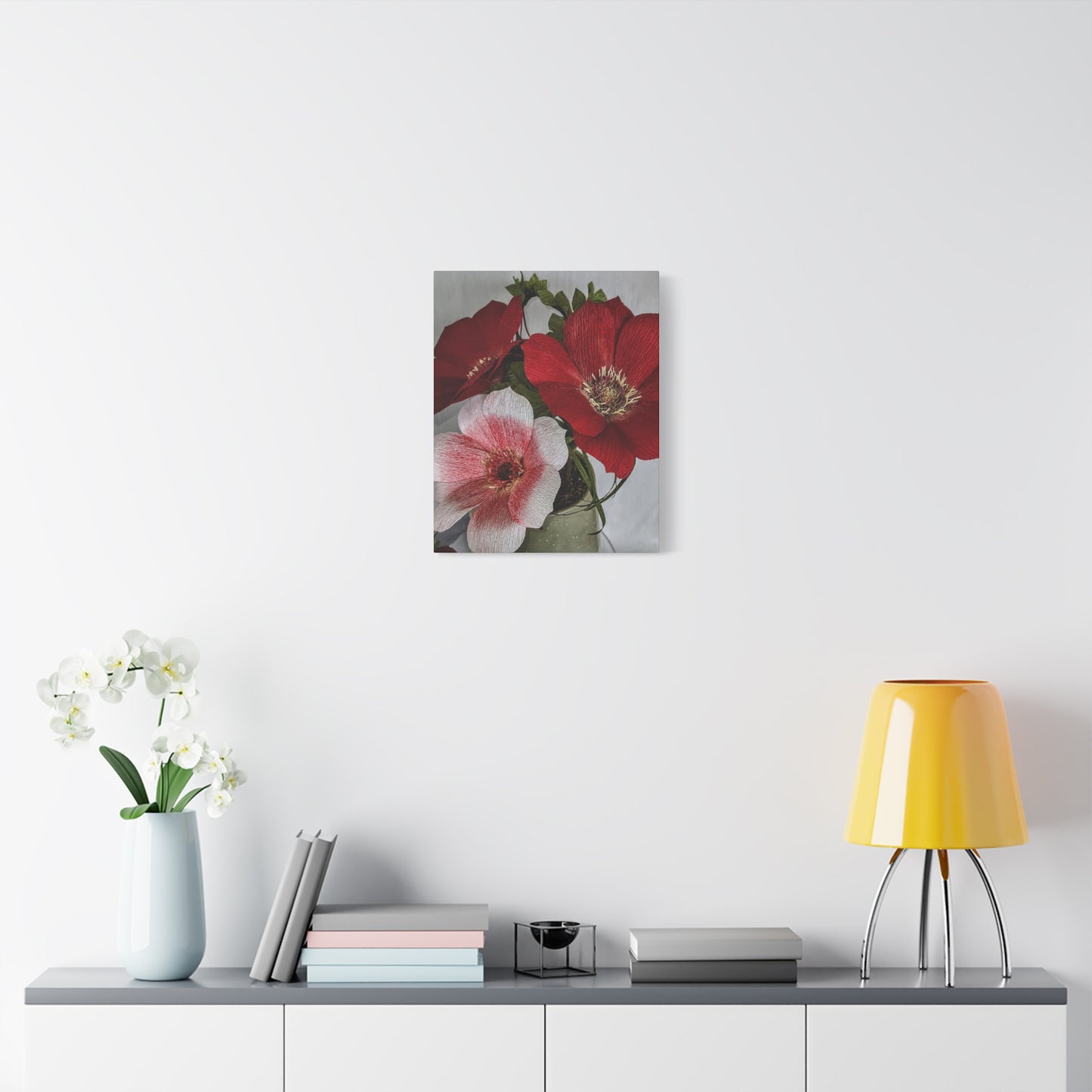 Canvas Print - Anemones in Red and Pink, Creativity at Its Best