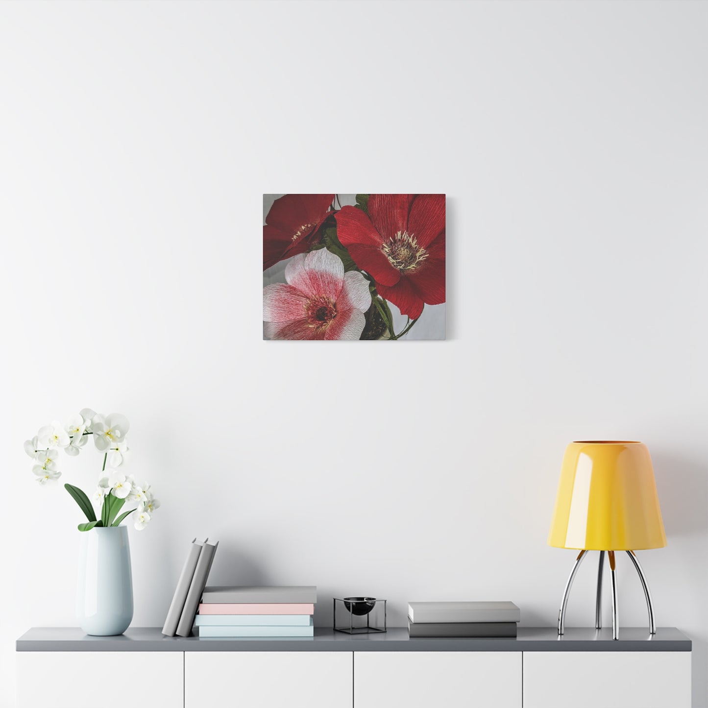 Canvas Print - Anemones in Red and Pink, Creativity at Its Best