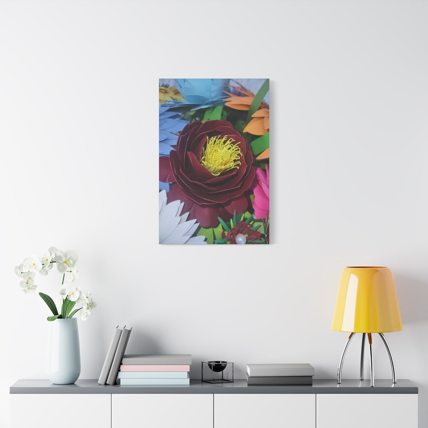 Canvas Wall Art Peonies' Dressed in Red