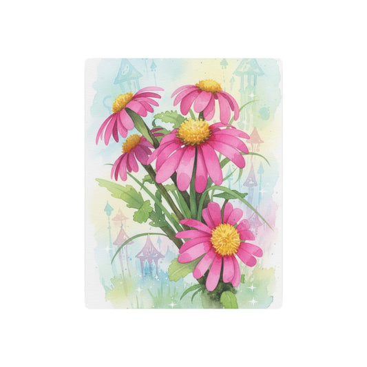 Metal Art Sign - Pink Daisy Bouquet Founder's Badge #5