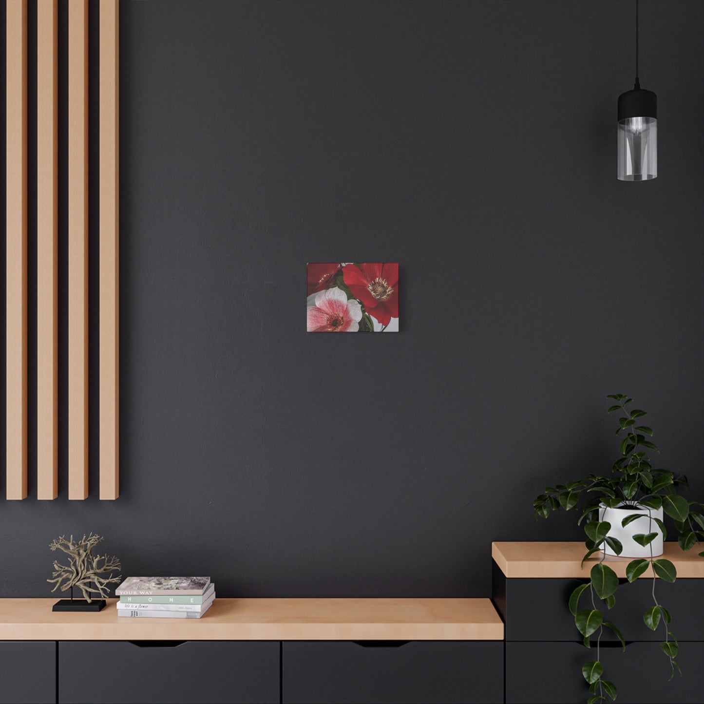 Canvas Print - Anemones in Red and Pink, Creativity at Its Best
