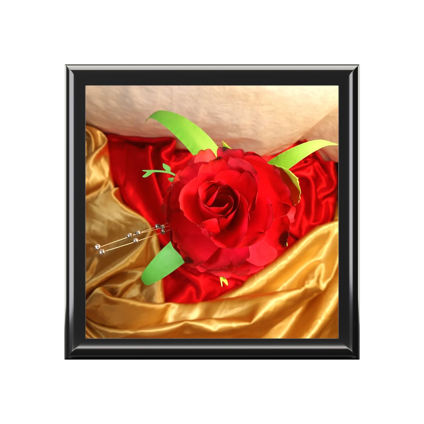 Jewelry Box with Ruby's on Top