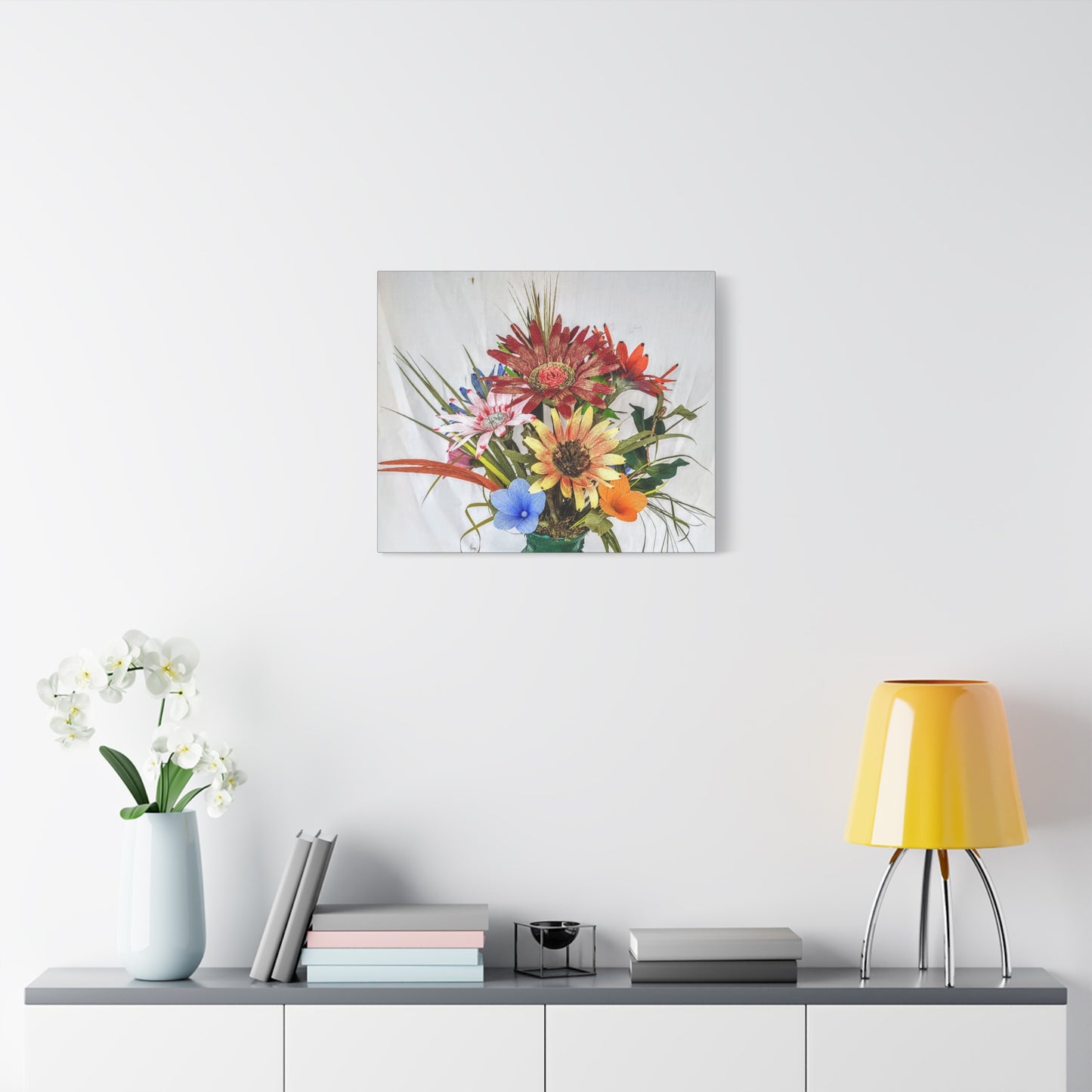 Canvas Art: African Daisies Handcrafted on Matte Canvas