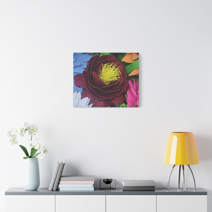 Canvas Print - Natural Whimsy and Full Sized Blossoms, Freshness of Spring Indoors