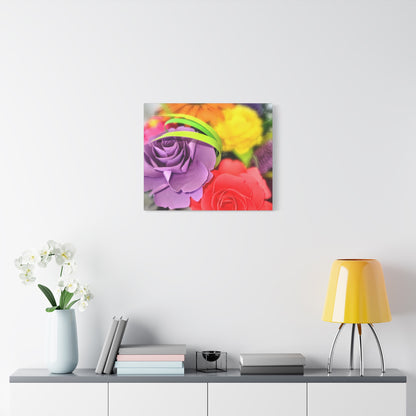 Canvas Wall Art - Summer Flower Cluster.