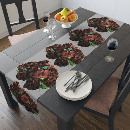 Table Runner - Ruby Red Roses