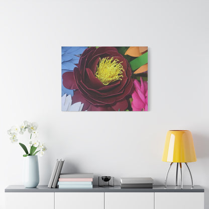 Canvas Print - Natural Whimsy and Full Sized Blossoms, Freshness of Spring Indoors