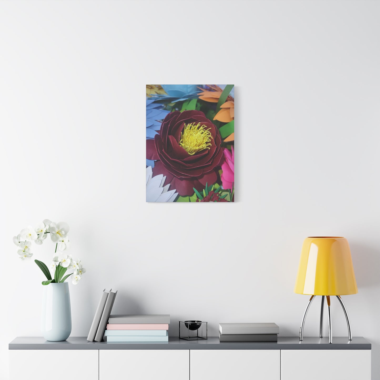 Canvas Wall Art Peonies' Dressed in Red