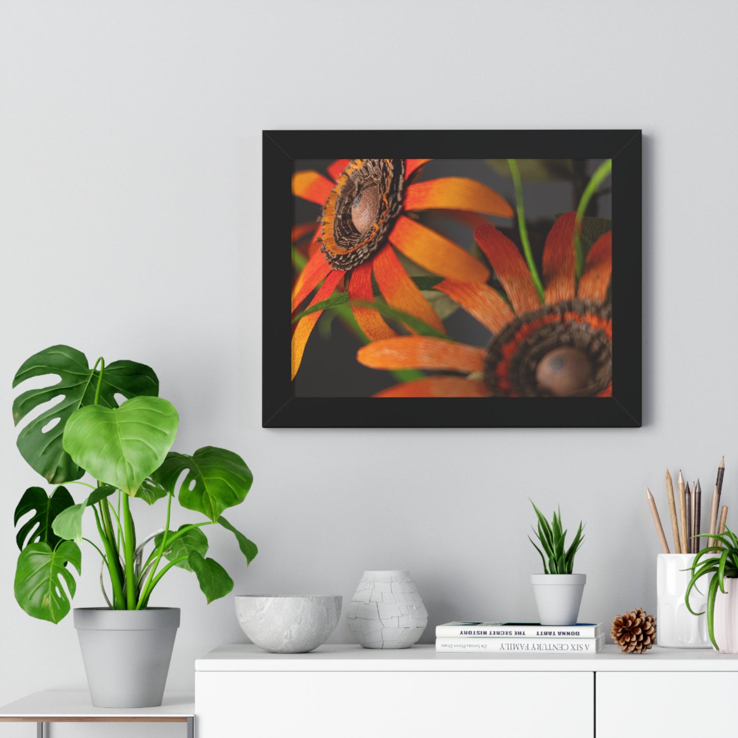 Poster Print - Mango Orange Black-Eyed Susans