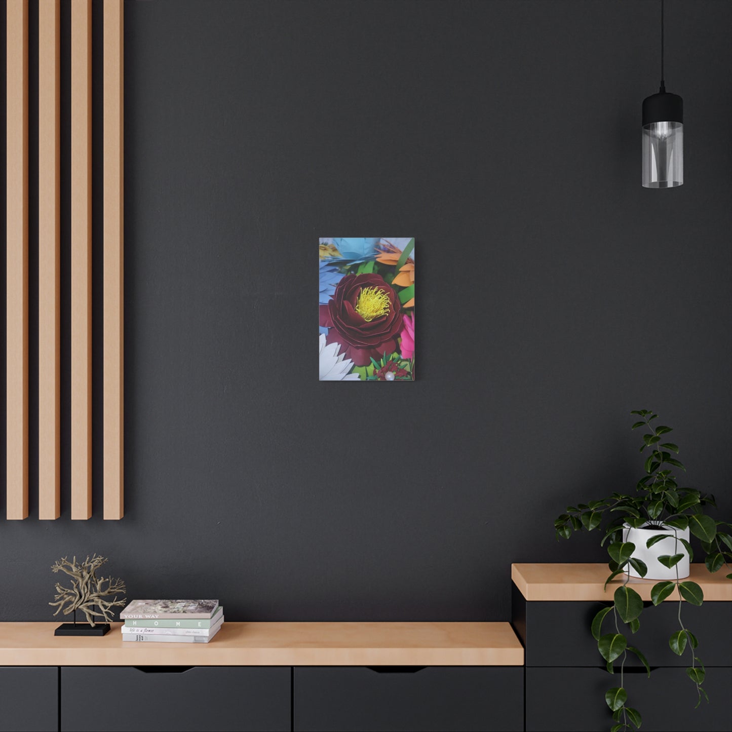 Canvas Wall Art Peonies' Dressed in Red