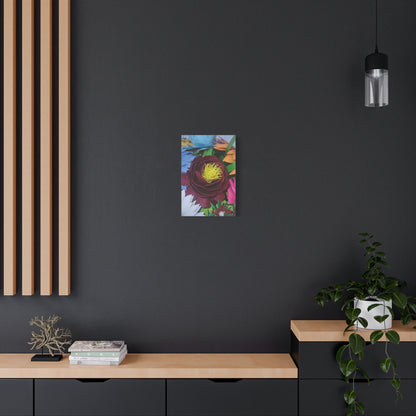 Canvas Wall Art Peonies' Dressed in Red