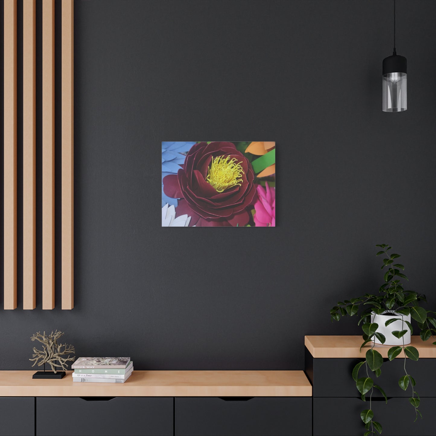 Canvas Print - Natural Whimsy and Full Sized Blossoms, Freshness of Spring Indoors