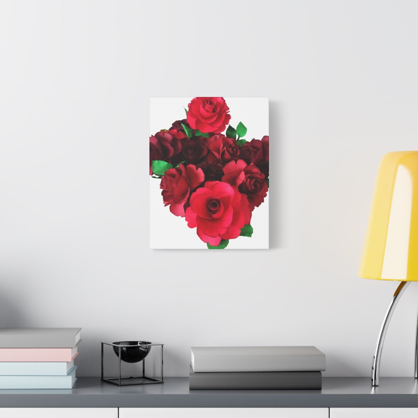 Canvas Print - Ruby Red Rose Bouquet