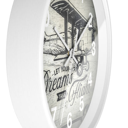 The Plane takes off on time Wall Clock