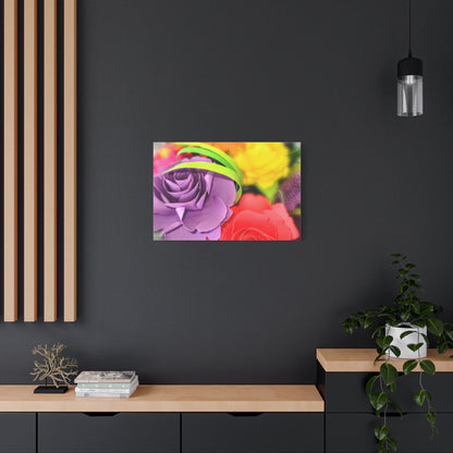 Canvas Wall Art - Summer Flower Cluster.