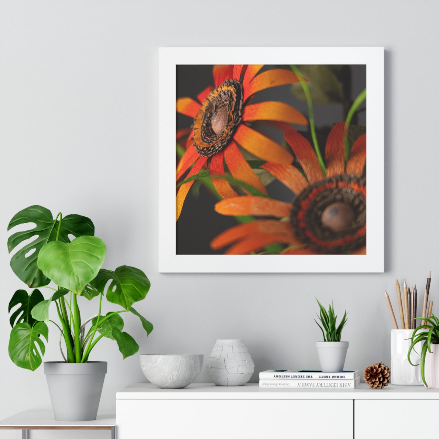 Poster Print - Mango Orange Black-Eyed Susans