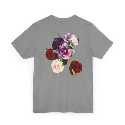 Valentine's Mix Unisex T-Shirt with a Mix of Colored Roses