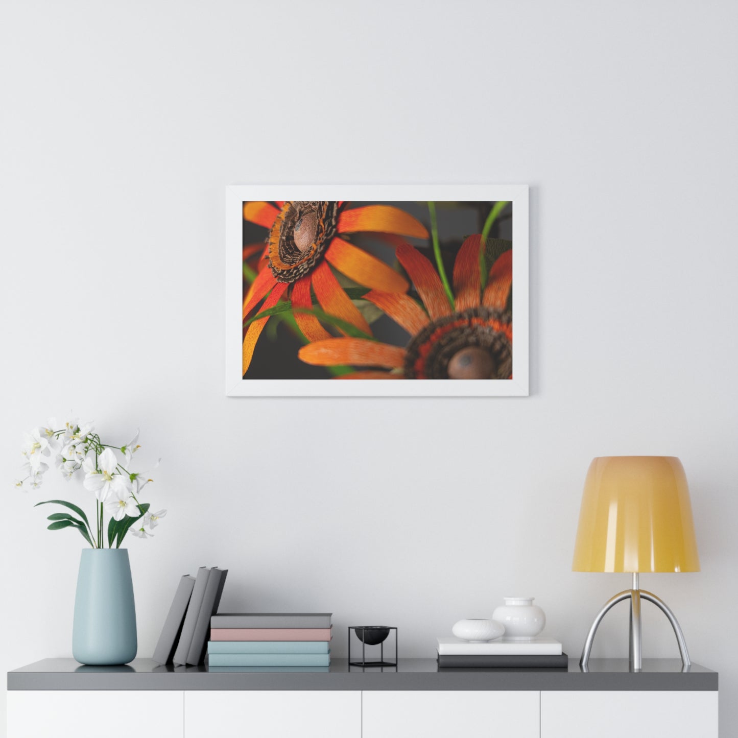 Poster Print - Mango Orange Black-Eyed Susans