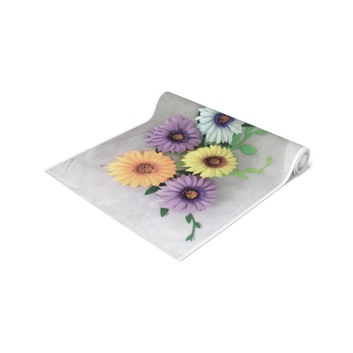 Table Runner (Cotton) - Daisies Unlimited, No Water Needed