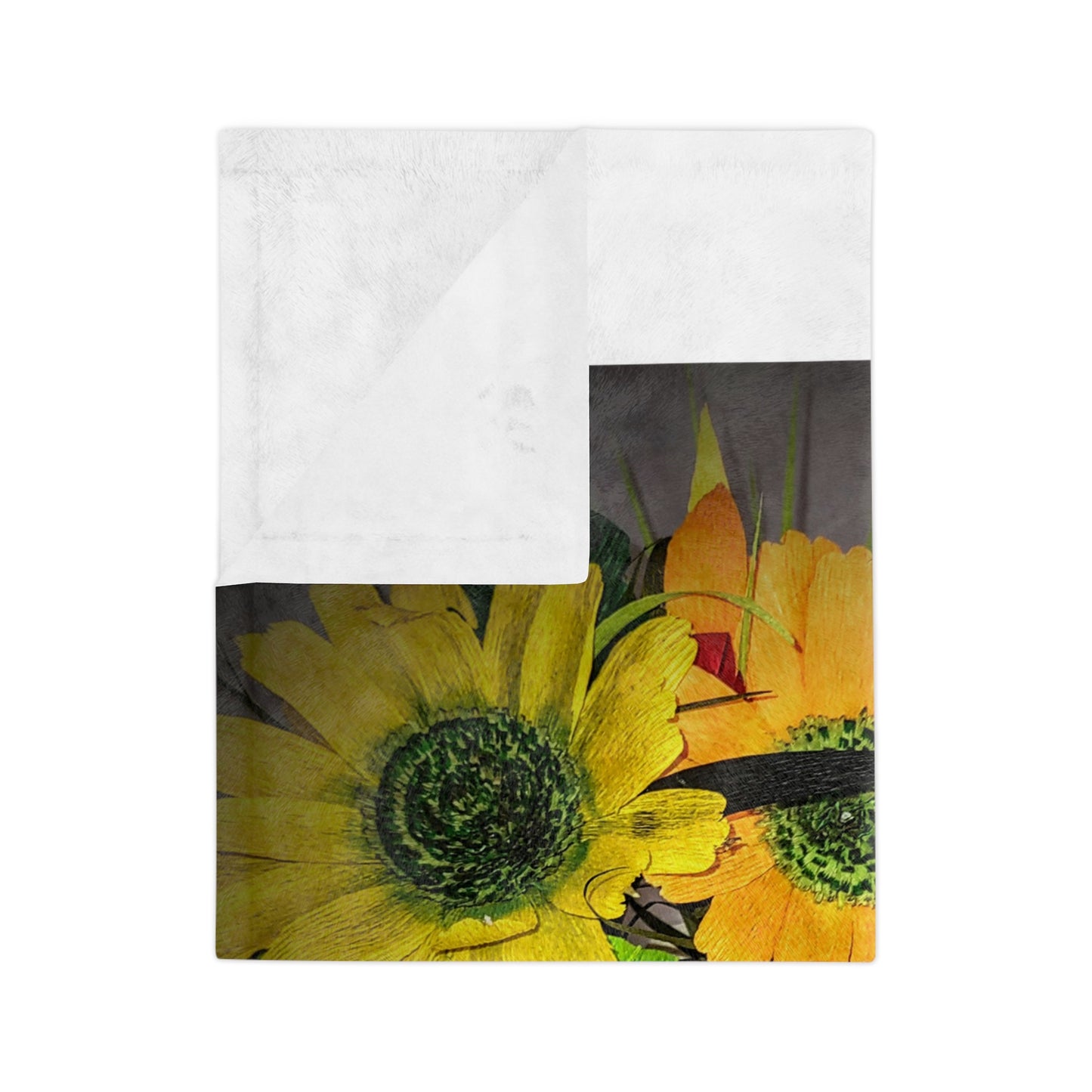 Microfiber Blanket - Sunflowers Lighted Up Colors Galore