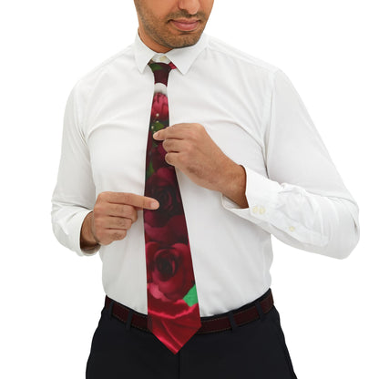 Necktie - Ruby Red Color Men's Necktie for Special Occasions