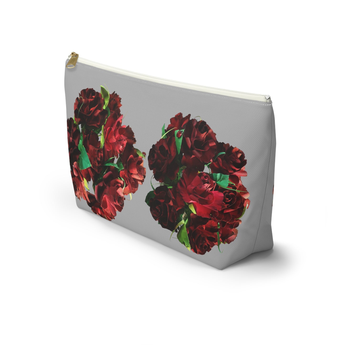 Ruby Red Roses Makeup Bag