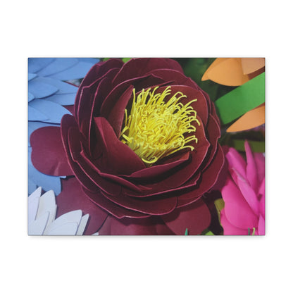 Canvas Print - Natural Whimsy and Full Sized Blossoms, Freshness of Spring Indoors