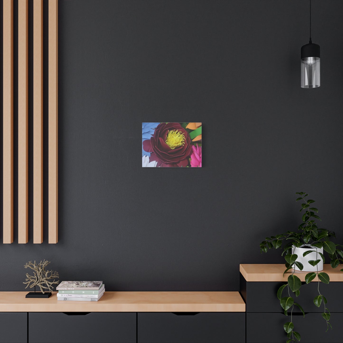 Canvas Print - Natural Whimsy and Full Sized Blossoms, Freshness of Spring Indoors