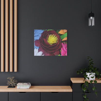 Canvas Print - Natural Whimsy and Full Sized Blossoms, Freshness of Spring Indoors
