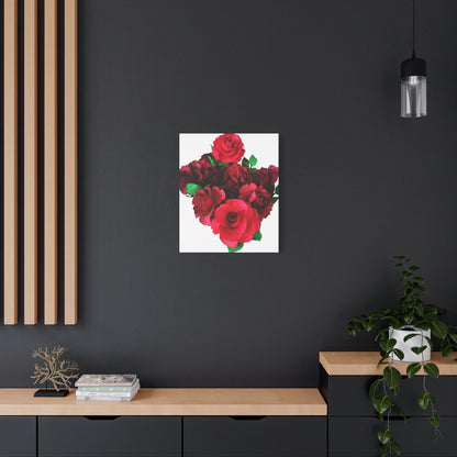 Canvas Print - Ruby Red Rose Bouquet