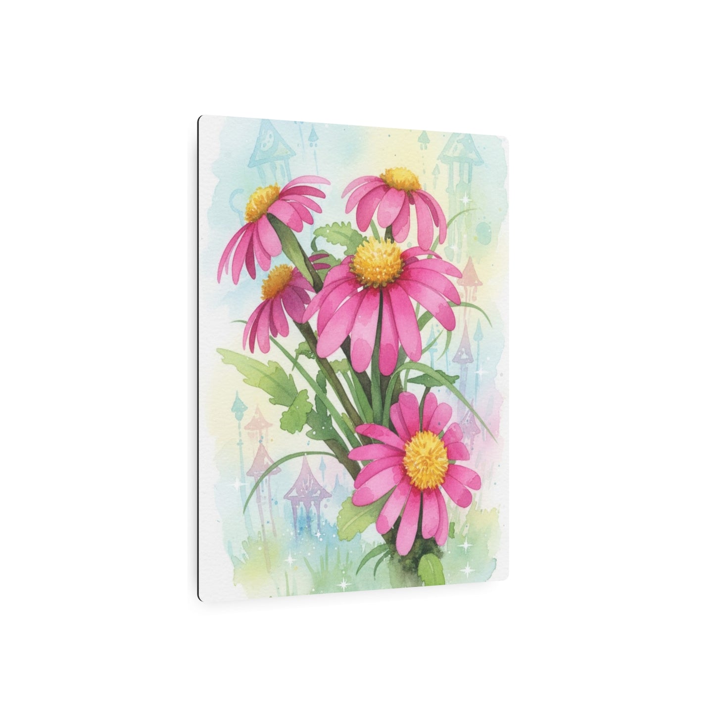 Metal Art Sign - Pink Daisy Bouquet Founder's Badge #5